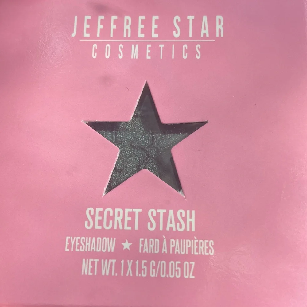 NEW! JEFFREE STAR Pressed Pigment Eye Shadow Single SECRET STASH Metallic Teal